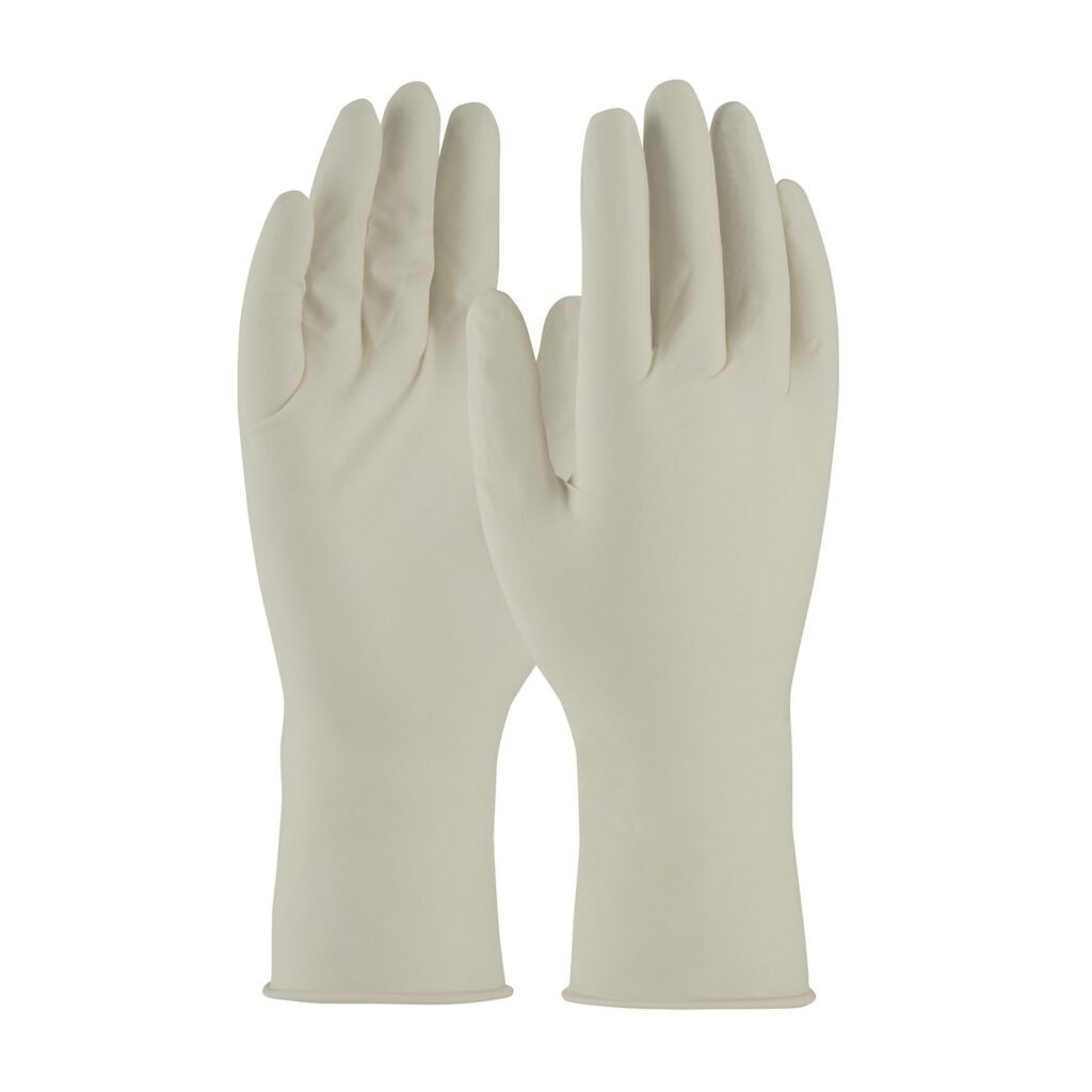 PIP Single Use Class 100 Cleanroom Latex Glove with Fully Textured Grip - 12"