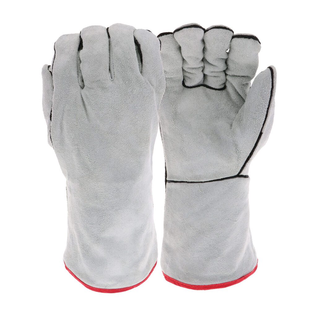 PIP Economy Grade Split Cowhide Leather Welder's Glove with Cotton Lining