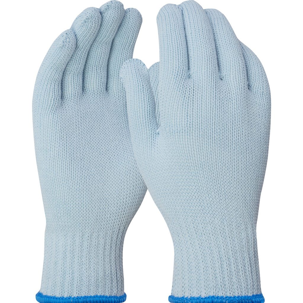 PIP ECO Series™ Medium Weight Seamless Knit Cotton/Recycled Polyester Glove - Blue