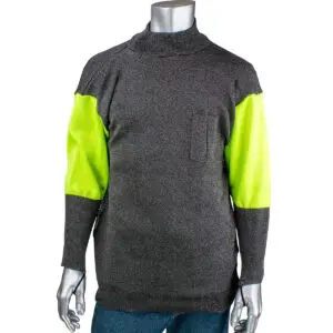 PIP ATA® Blended Cut Resistant Pullover with Hi-Vis Sleeves