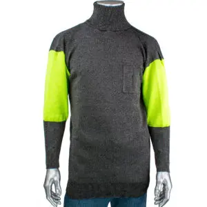 PIP ATA® Blended Cut Resistant Pullover with Hi-Vis Sleeves