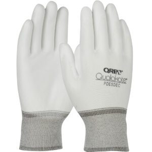 PIP Seamless Knit Nylon Glove with Polyurethane Coated Grip on Palm & Fingertips
