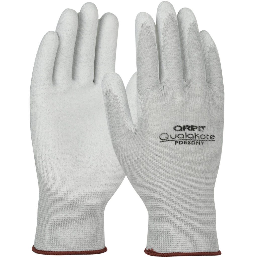 PIP Seamless Knit Nylon/Carbon Fiber 15 Gauge with Polyurethane Coated Grip