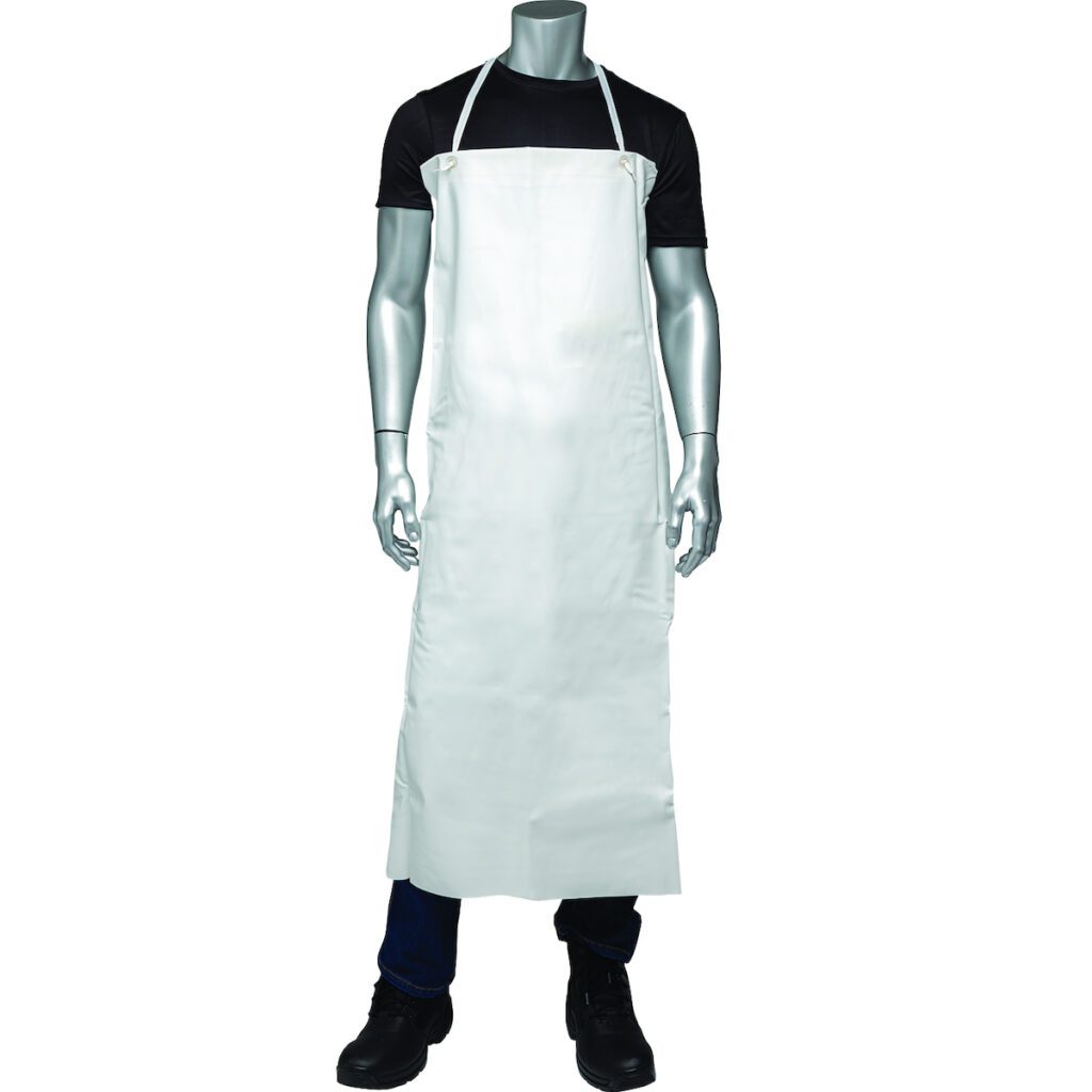 PIP® White Vinyl Apron - 20 mil