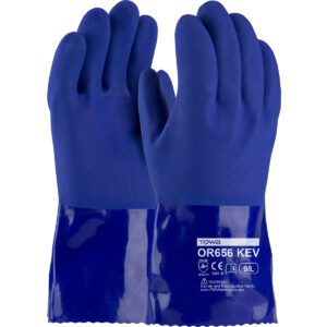 PIP Oil Resistant PVC Glove with DuPont™ Kevlar® Liner and Rough Grip