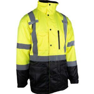 PIP® ANSI Type R Class 3 Women's Value Coat with Quilted Insulation and Black Bottom