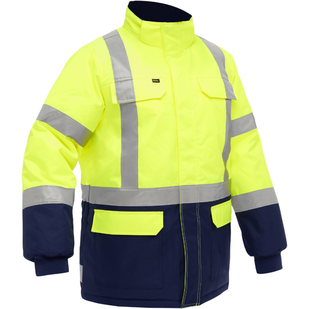 PIP ANSI Type R Class 3 and CSA Z96 Class 2 X-Back Extreme Cold Jacket with Navy Bottom