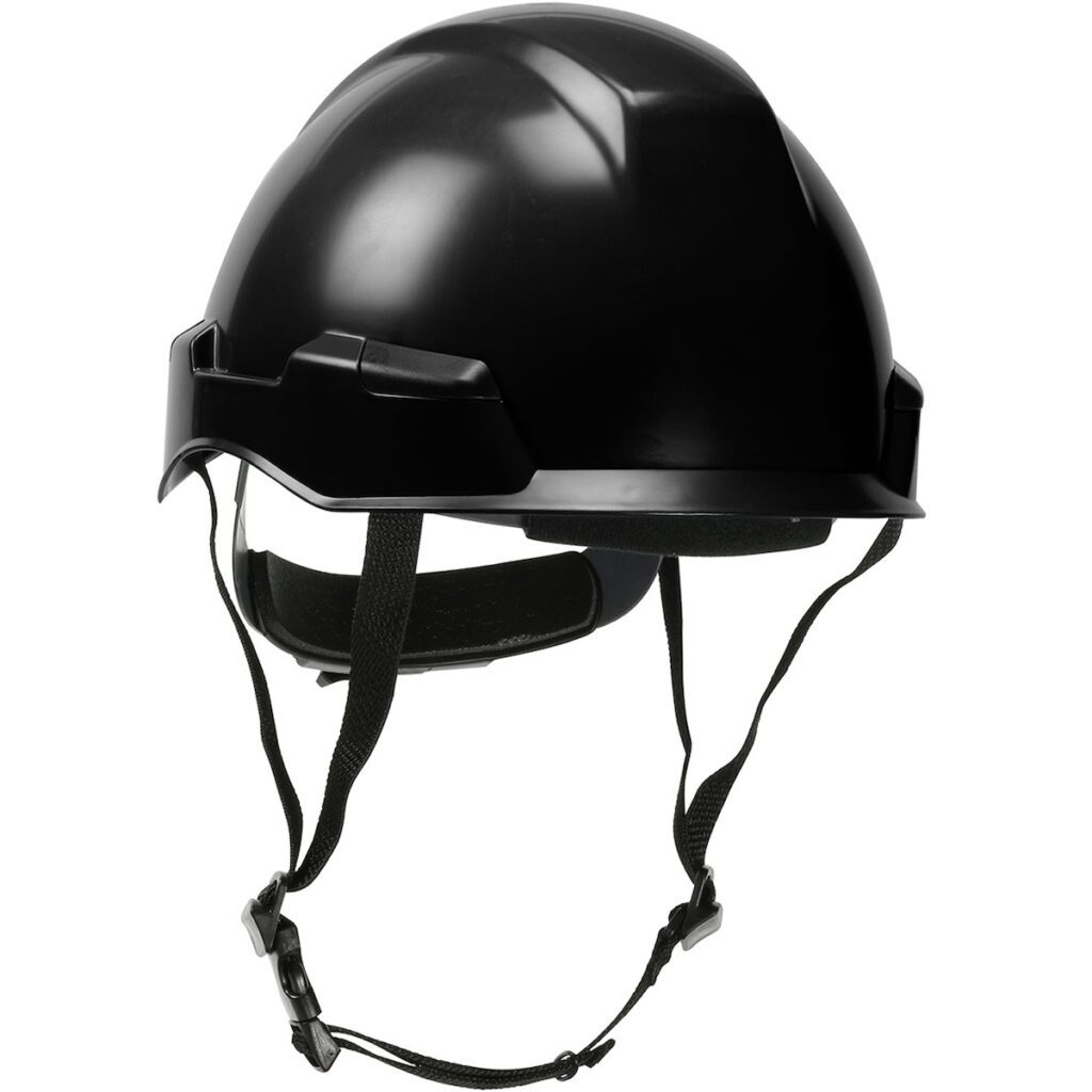 PIP® Rocky™ Industrial Climbing Helmet with Polycarbonate / ABS Shell, Nylon Suspension, Wheel Ratchet Adjustment and 4-Point Chin Strap