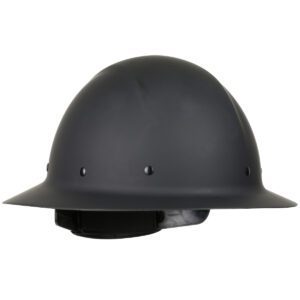 PIP® Wolfjaw™ Full Brim Smooth Dome Hard Hat with Fiberglass Resin Shell, 8-Point Riveted Textile Suspension and Wheel-Ratchet Adjustment