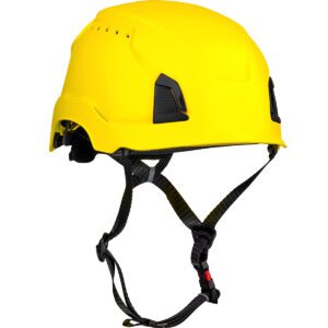 PIP® Traverse™ Vented, Industrial Climbing Helmet, Type I, ABS Shell, EPS Foam Impact Liner, Wheel Ratchet Adjustment, with 4-Point Chin Strap