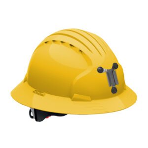 PIP JSP® Evolution® Deluxe 6161 Full Brim Mining Hard Hat with HDPE Shell, 6-Point Polyester Suspension and Wheel Ratchet Adjustment
