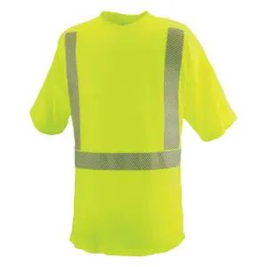 PIP Reflective Apparel™ ANSI Type R Class 2 Short Sleeve Moisture Wicking T-Shirt with 3M™ Scotchlite™ Comfort Trim and UPF 35 Sun Protection
