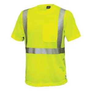 PIP Reflective Apparel™ ANSI Type R Class 2 Short Sleeve Moisture Wicking T-Shirt with 3M™ Scotchlite™ Comfort Trim