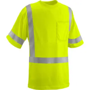 PIP Reflective Apparel™ ANSI Type R Class 3 Short Sleeve Moisture Wicking T-Shirt with UPF 35 Sun Protection