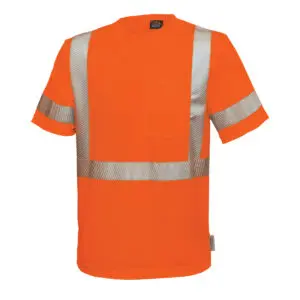 PIP Reflective Apparel™ ANSI Type R Class 3 Short Sleeve Moisture Wicking T-Shirt with Segmented Tape and UPF 35 Sun Protection