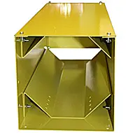 Ziamatic Horizontal Steel QUIC-STORAGE Rack - Less Top - Yellow