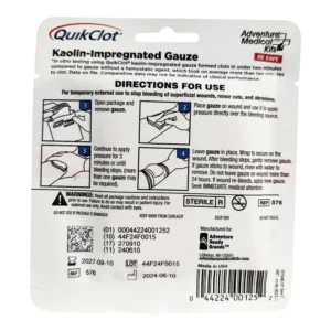 QuikClot® Stops Bleeding, Advanced Clotting Gauze 3" x 24"