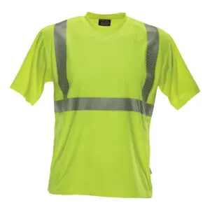 PIP Reflective Apparel™ ANSI Type R Class 2 Short Sleeve Moisture Wicking T-Shirt with UPF 35 Sun Protection