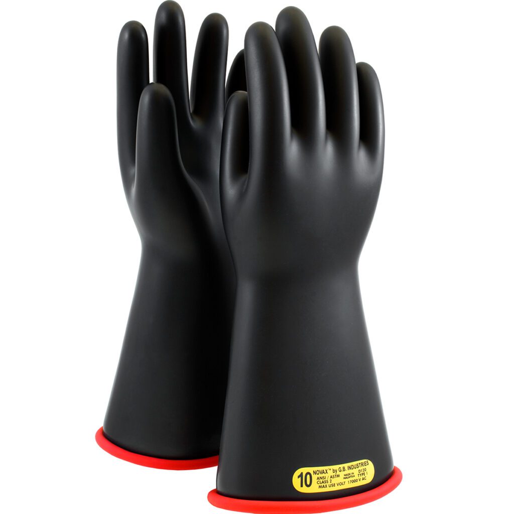 PIP NOVAX® Class 2, 14", Straight Cuff, Black over Red