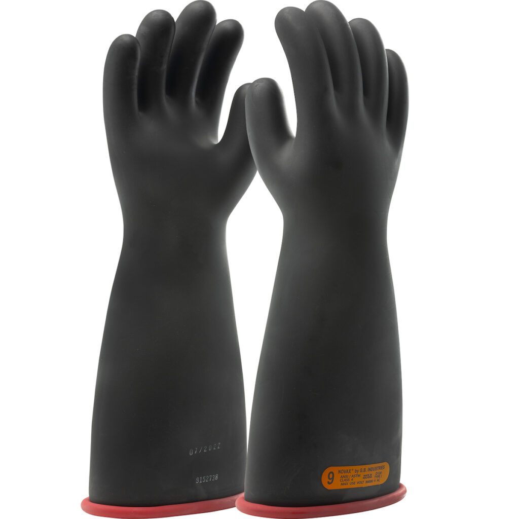 PIP NOVAX® Class 4 Rubber Insulating Glove with Beaded Rolled Cuff - 16"