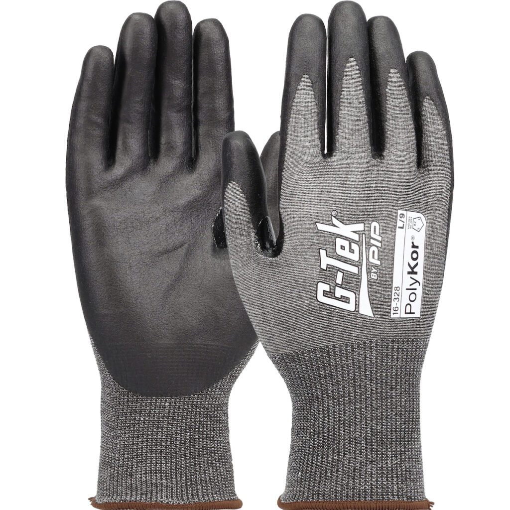 PIP G-Tek® PolyKor® Seamless Knit PolyKor® Blended Glove with Foam Nitrile Coated Grip on Palm & Fingers - Touchscreen