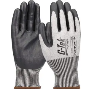 PIP G-Tek® PolyKor® Seamless Knit PolyKor® Blended Glove with Foam Nitrile Coated Grip on Palm & Fingers - Touchscreen