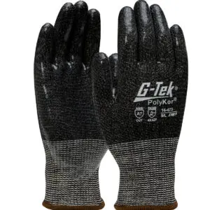 PIP G-Tek® PolyKor® Seamless Knit PolyKor® Blended Glove with Silicone Coated Flat Grip on Palm & Fingers