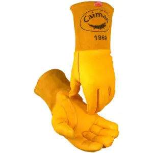PIP Caiman® Superior Top Grain Goatskin MIG Welder's Glove with Kevlar® Stitching - Unlined
