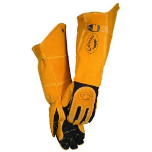 PIP Caiman® Premium Split Deerskin MIG/Stick Welder's Glove with Fleece/Foam Insulation - 21" Length
