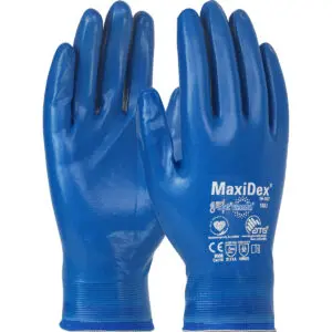 PIP ATG® MaxiDex™ Seamless Knit Nylon Glove with Nitrile Coating and ViroSan™ Technology on Full Hand - Touchscreen Compatible