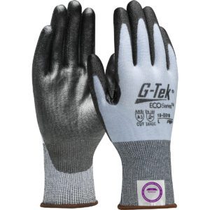 PIP G-Tek® ECO Series™ Seamless Knit A3 Dyneema® Diamond 2.0 Blended Glove with Polyurethane Coated Flat Grip on Palm & Fingers