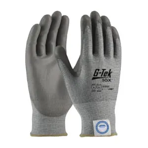 PIP G-Tek® 3GX® Seamless Knit A3 Dyneema® Diamond Blended Glove with Polyurethane Coated Flat Grip on Palm & Fingers