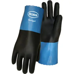PIP Boss® Chemguard+™ Lightweight Neoprene Coating with Cotton Knit Lining and 11" Long Pinked Cuff