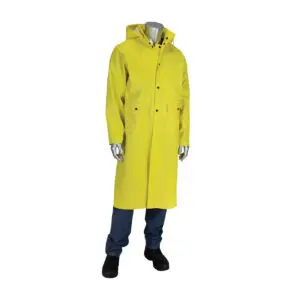 PIP® Flex™ Ribbed PVC 48" Jacket with Hood - 0.65 mm