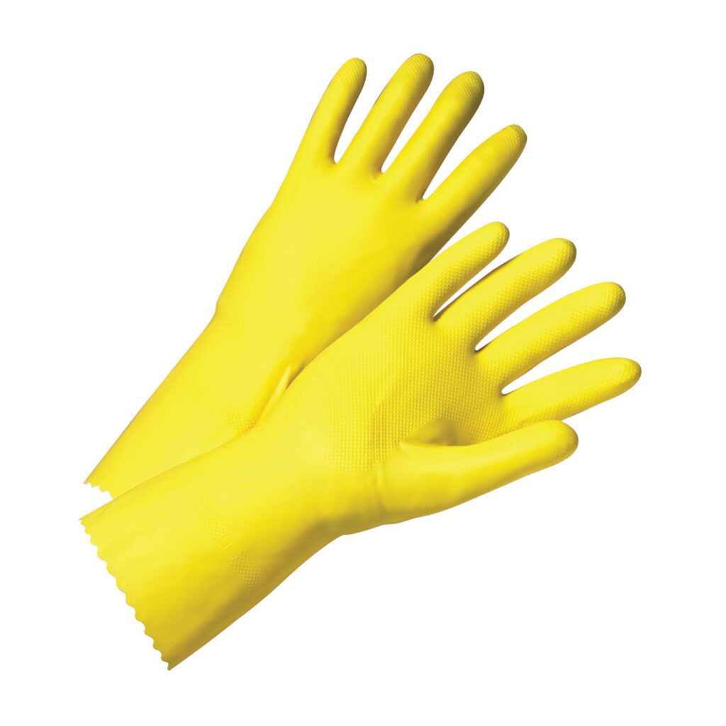 PIP® Unsupported Latex, Flock Lined with Raised Diamond Grip - 18 Mil