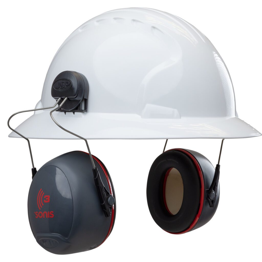 PIP JSP® Sonis® 3 Full Brim Mounted Passive Ear Muff - NRR 28