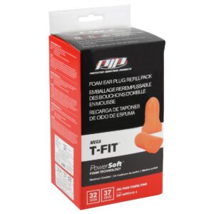 PIP® Mega T-Fit™ T-Shape Disposable Soft Polyurethane Foam Ear Plugs - Dispenser Refill Pack