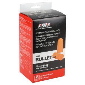 PIP® Mega Bullet™ Plus Disposable Soft Polyurethane Foam Ear Plugs - Dispenser Refill Pack