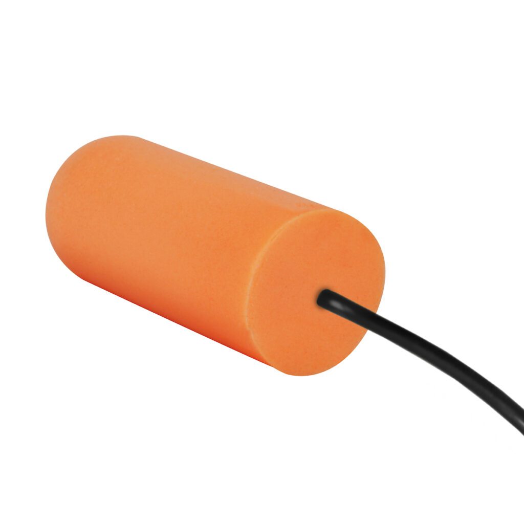 PIP® Mega Bullet™ Plus Disposable Soft Polyurethane Foam Corded Ear Plugs - NRR 33