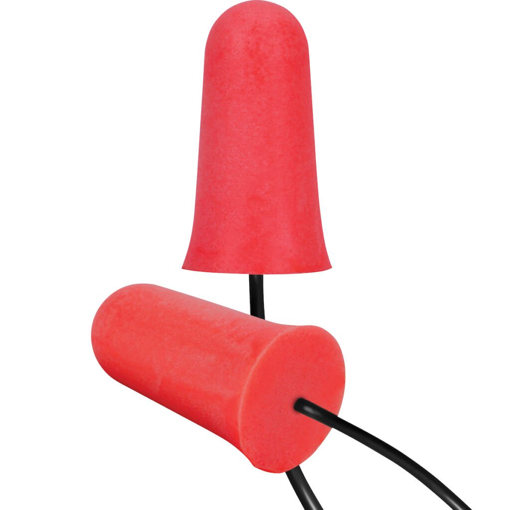 PIP® Mega Flare™ Plus Disposable Soft Polyurethane Foam Corded Ear Plugs - NRR 33