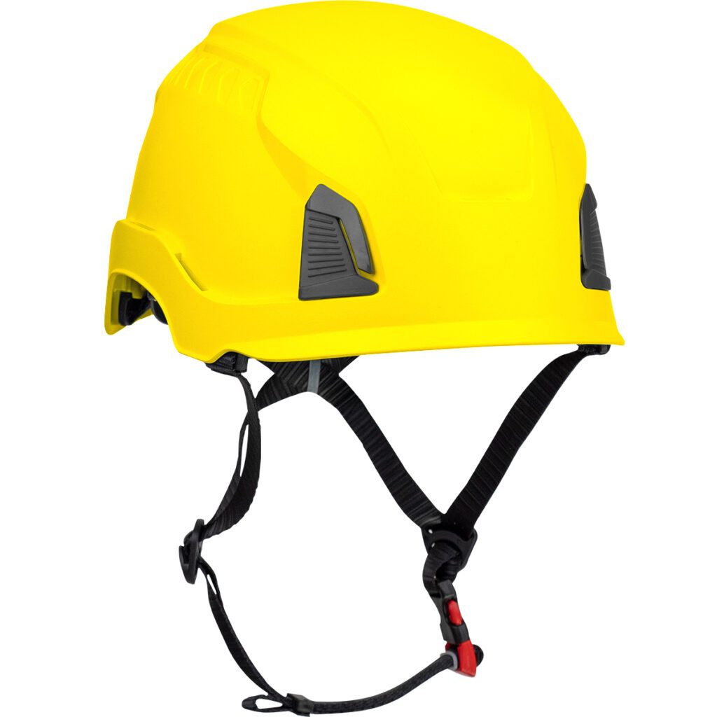 PIP® Traverse™ Industrial Climbing Helmet, Type I, ABS Shell, EPS Foam Impact Liner, Wheel Ratchet Adjustment, with 4-Point Chin Strap
