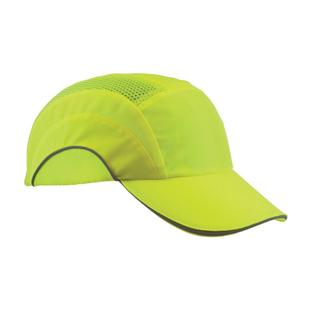 PIP JSP® HardCap A1+™ Hi-Vis Baseball Style Bump Cap with HDPE Protective Liner and Adjustable Back