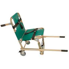 Junkin Safety Evacuation Chair with 4x Wheels and Ext. Handles