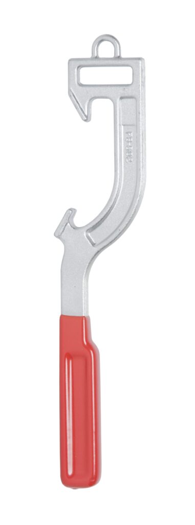 Ziamatic 3-1/2" Solid Spanner Wrench with Red Handle