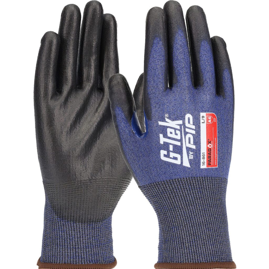 PIP G-Tek® Paradox™ Seamless Knit PolyKor® Blended Glove with PosiGrip MAX™ Coating on Palm & Fingers - 21 Gauge - Touchscreen