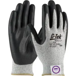 PIP G-Tek® ECO Series™ Seamless Knit A4 Dyneema® Phoenix Blended Glove with Nitrile Coated Foam Grip on Palm & Fingers