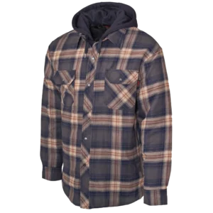 Tough Duck Quilt-Lined Hooded Flannel Jac-Shirt