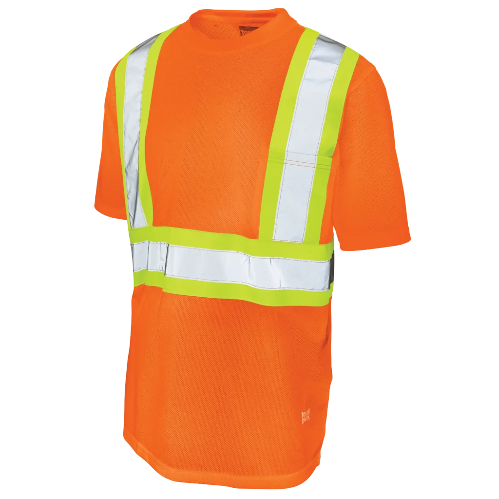 Tough Duck Micro Mesh Short-Sleeve Safety T-Shirt with Pocket
