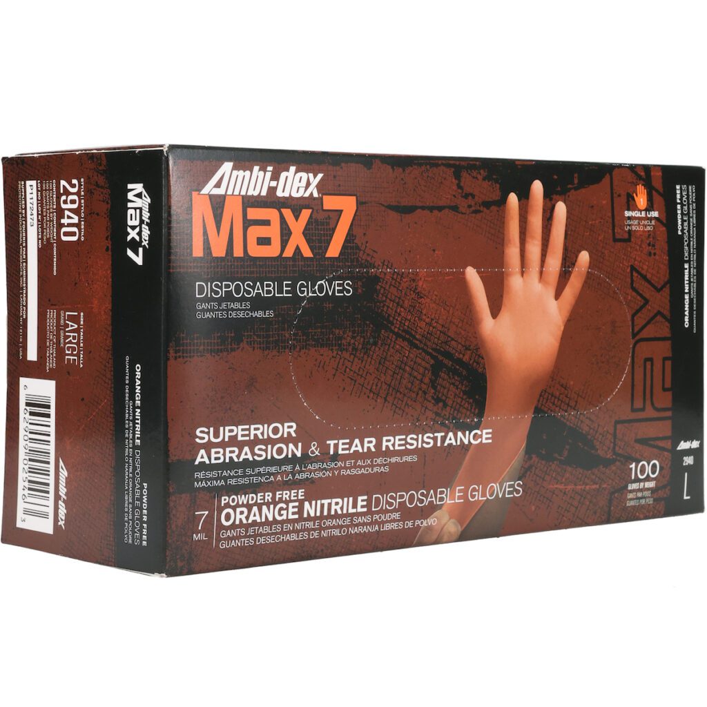 PIP Ambi-dex® Disposable Nitrile Glove, Powder Free with Textured Grip - 7 mil