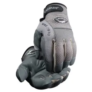 PIP Caiman® MAG™ Multi-Activity Glove with Split Deerskin Leather Padded Palm and Gray AirMesh™ Back